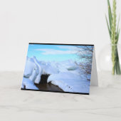 Het Denken van de Scène van de Winter van Kaart (Voorkant)