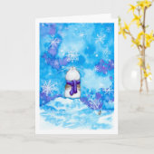 Het Denken van de Sneeuwvlok van de hamster aan u Kaart (Gele Bloem)