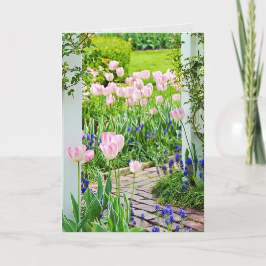 Het denken van de Tuin van de lente aan u Kaart (Voorkant)