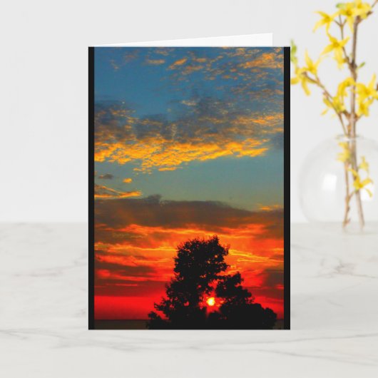 Het Denken van de Zonsondergang van Winnebago van Kaart (Gele Bloem)