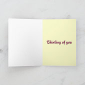 Het Denken van Gladiolas 'aan u card Kaart (Binnen)