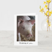 Het Denken van het varken aan u Kaart (Gele Bloem)