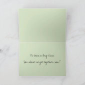 Het denken van je spirale groene microfoon foto kaart (Binnen)