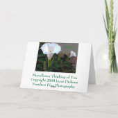 Het Denken van Moonflower aan u Kaart (Achterkant)