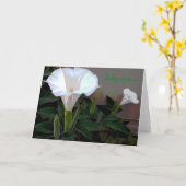 Het Denken van Moonflower aan u Kaart (Gele Bloem)