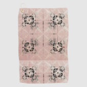 Het denken van pastel Twists Golf Towel Golfhanddoek (Voorkant)