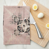 Het denken van pasteldrasts theedoek (Quarter Fold)