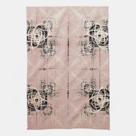 Het denken van pasteldrasts theedoek