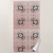 Het denken van pasteltovenhanddoek