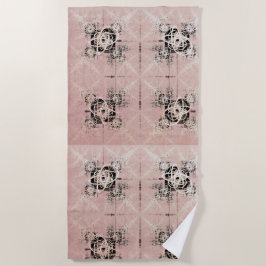 Het denken van pasteltovenhanddoek strandlaken