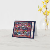 Het Denken van Quilter aan u de kaart-Gelijken van Kaart (Gele Bloem)