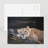 Het denken van u citeert het Briefkaart van het Af (Voorkant / Achterkant)