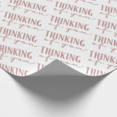 Het denken van u die papier verpakt (Hoek)