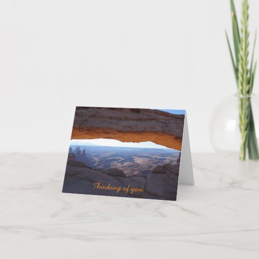 Het denken van You Card - Canyonlands Bedankkaart (Voorkant)