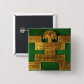 Het departementale versieringsprogramma van de reg vierkante button 5,1 cm (Voorkant /achterkant)