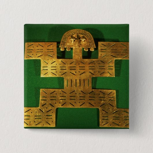 Het departementale versieringsprogramma van de reg vierkante button 5,1 cm (Voorkant)