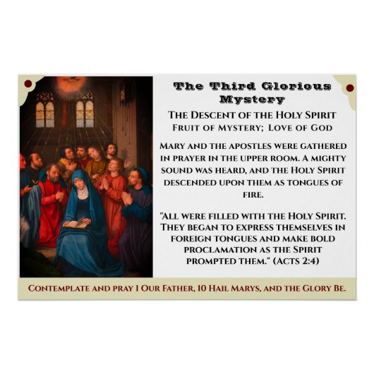 Het derde Glorious Mystery Poster (Voorkant)