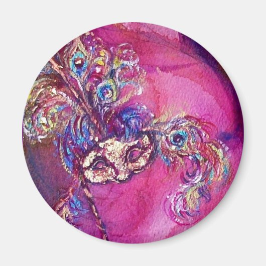 HET DERDE MASKER - Venetiaanse maskerade Magneet (Voorkant)