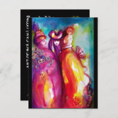 HET DERDE MASKER Venetiaanse Maskerade Maskers Uitnodiging Briefkaart (Voorkant / Achterkant)