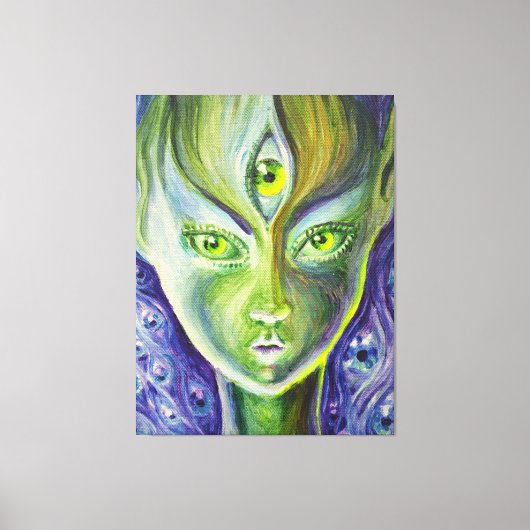 Het derde oog canvas afdruk (Voorkant)