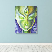 Het derde oog canvas afdruk (Insitu (Houten vloer))