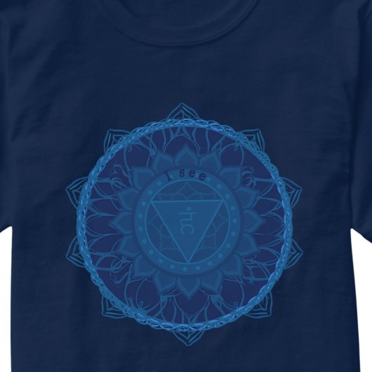 Het derde oog Chakra Mandala Ajna T-shirt