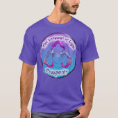 Het Derde Oog Chakra symbool of Welvaart T-shirt (Voorkant)