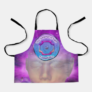 Het derde oog chakra - symbool van de communitatie schort