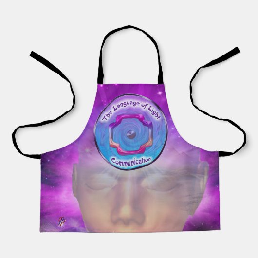 Het derde oog chakra - symbool van de communitatie schort (Voorkant)