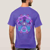 Het derde oog Chakra symbool van illusie T-shirt (Achterkant)