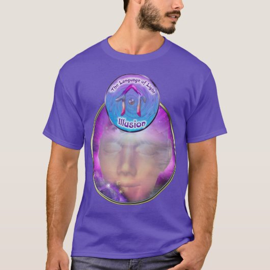 Het derde oog chakra symbool van illusie t-shirt (Voorkant)