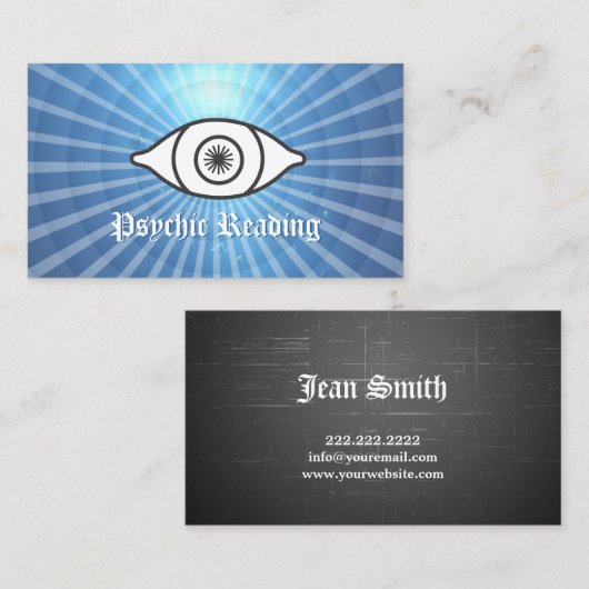 Het derde Visitekaartje van de Oogspsychische Lezi (Voorkant / Achterkant)