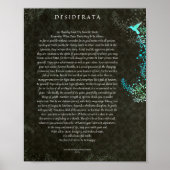 Het Desiderata-gedicht van Max Ehrmann Chalk Art Poster (Voorkant)