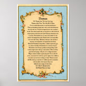 Het Desiderata-gedicht van Max Ehrmann Paris Brief Poster (Voorkant)