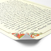 Het Desiderata-gedicht van Max Ehrmann Poster (Hoek)