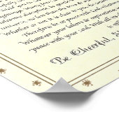 Het Desiderata-gedicht van Max Ehrmann Poster (Hoek)