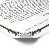 Het Desiderata-gedicht van Max Ehrmann Poster (Hoek)