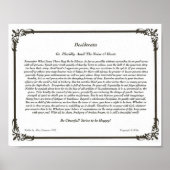 Het Desiderata-gedicht van Max Ehrmann Poster (Voorkant)