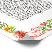 Het Desiderata-gedicht van Max Ehrmann Wildbloemen Poster (Hoek)