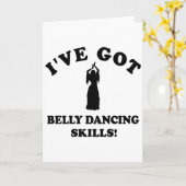 Het design van de buikdans kaart (Gele Bloem)