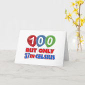 het design van de het 100ste jaarverjaardag kaart (Gele Bloem)