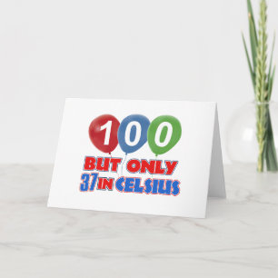 het design van de het 100ste jaarverjaardag kaart
