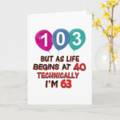 het design van de het 103ste jaarverjaardag kaart (Gele Bloem)