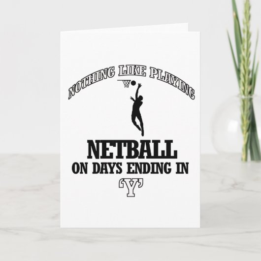 Het design van het NETBALL Kaart (Voorkant)