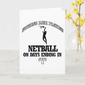 Het design van het NETBALL Kaart (Gele Bloem)