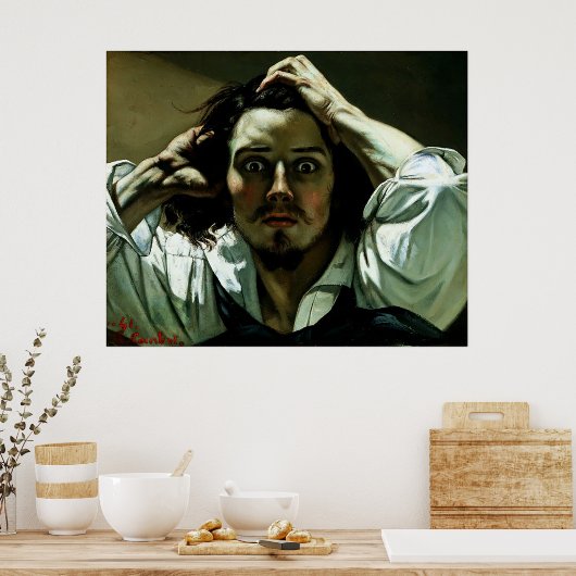 Het desperate Man - het Poster van de Reproduction (Keuken)