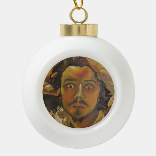 Het desperate Man Keramische Bal Ornament (Voorkant)