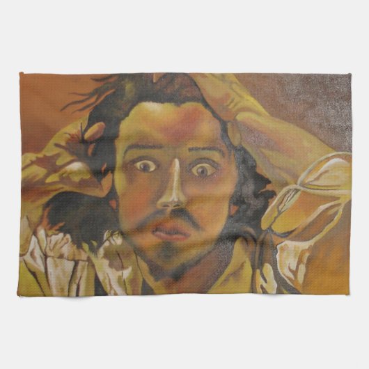 Het desperate Man Theedoek (Horizontaal)