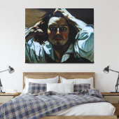 Het desperate Man van Gustave Courbet Canvas Afdruk (Insitu (Slaapkamer))