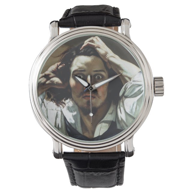 Het desperate Man van Gustave Courbet Horloge (Voorkant)